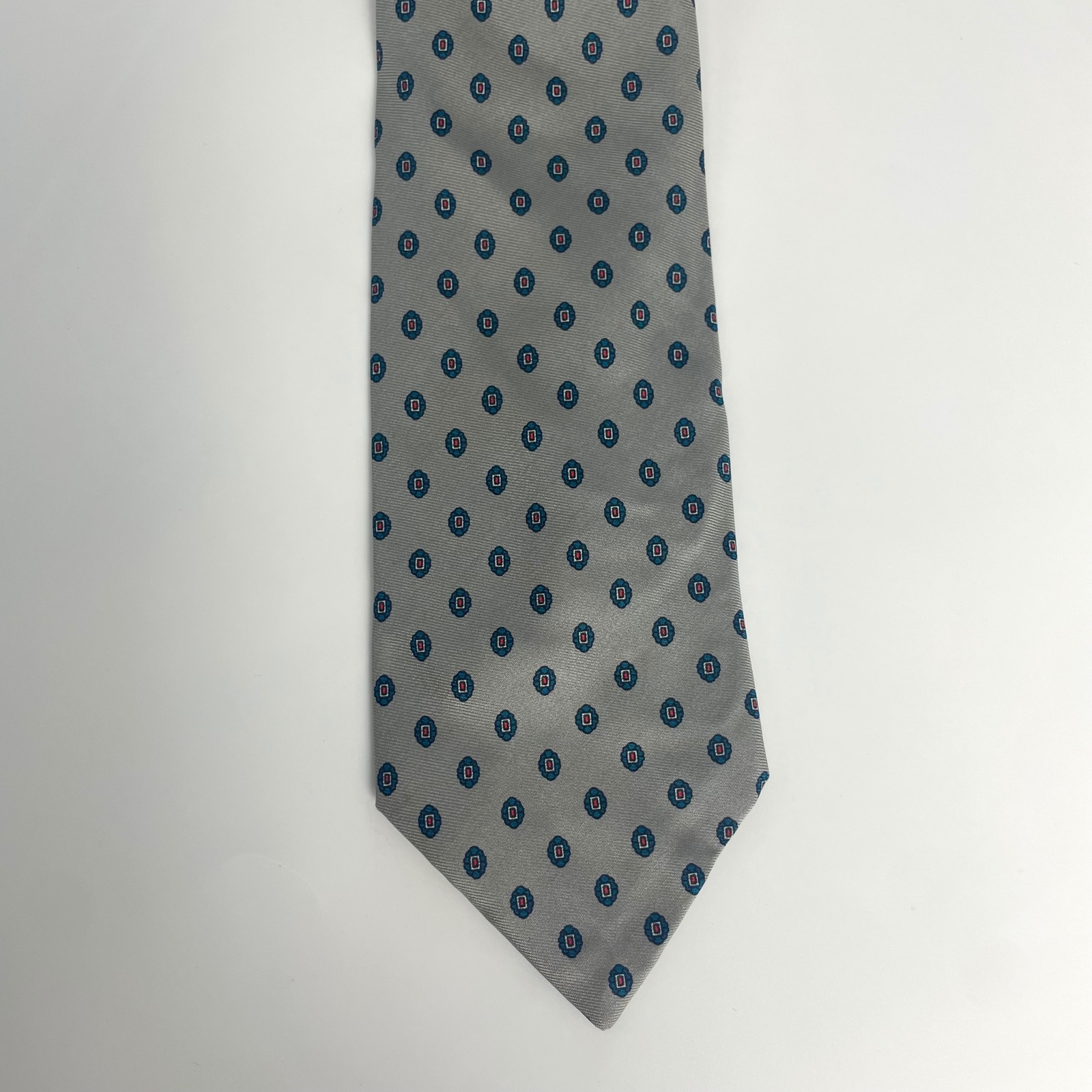 Vintage Frederick  Nelson Necktie Men Gray Dots 3 Tie Classic Professional